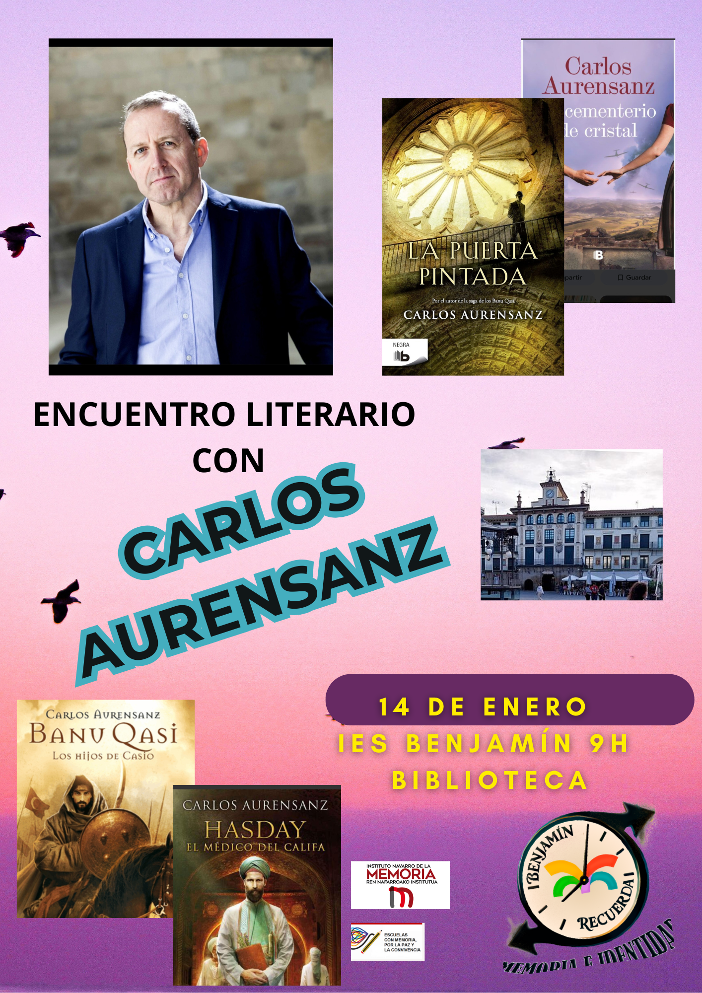 Encuentro literario con CARLOS AURENSANZ